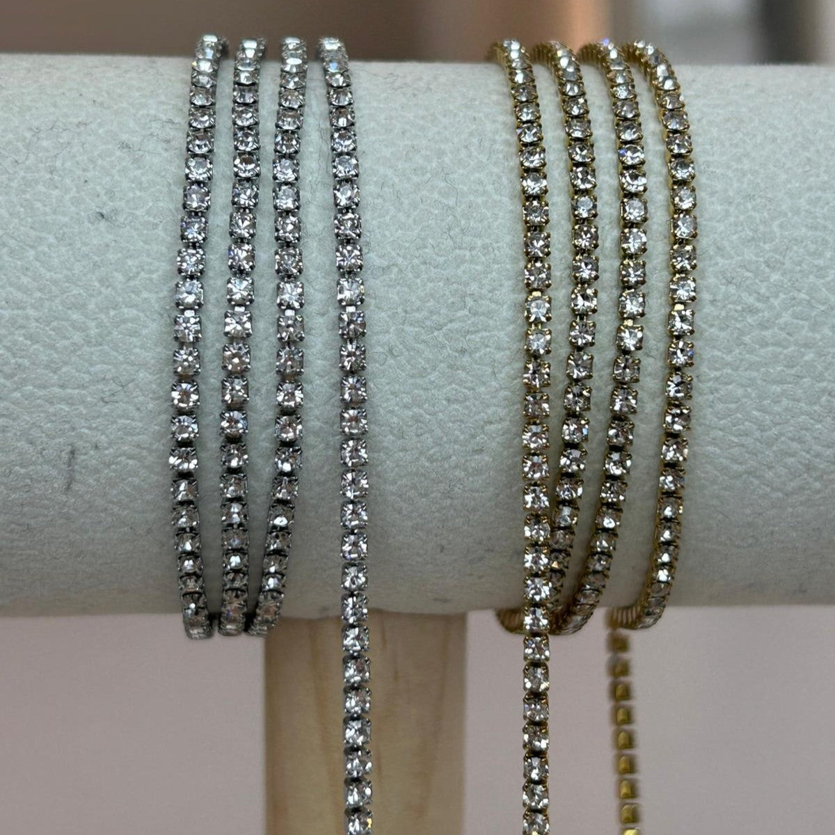 2mm Classic Tennis Chain (Gold & Silver)