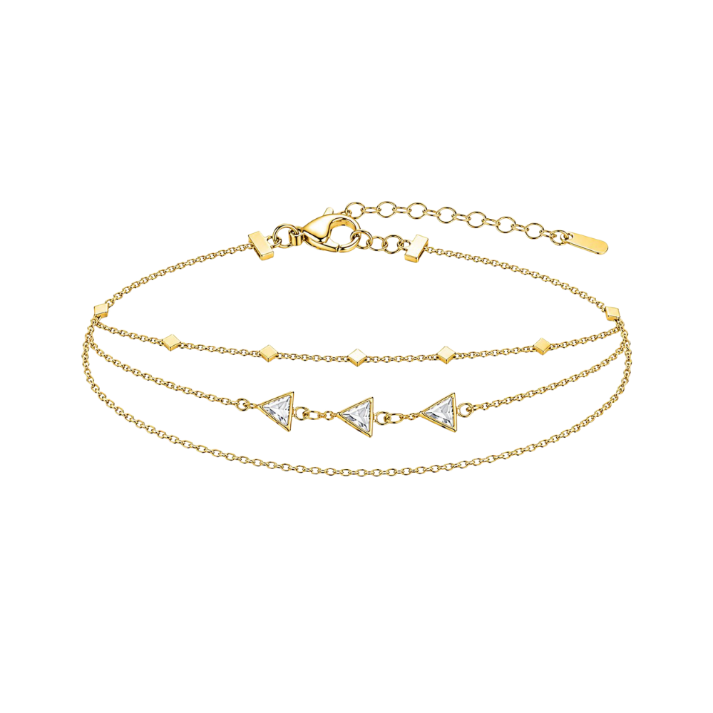 Trinity Layered Bracelet (Gold)