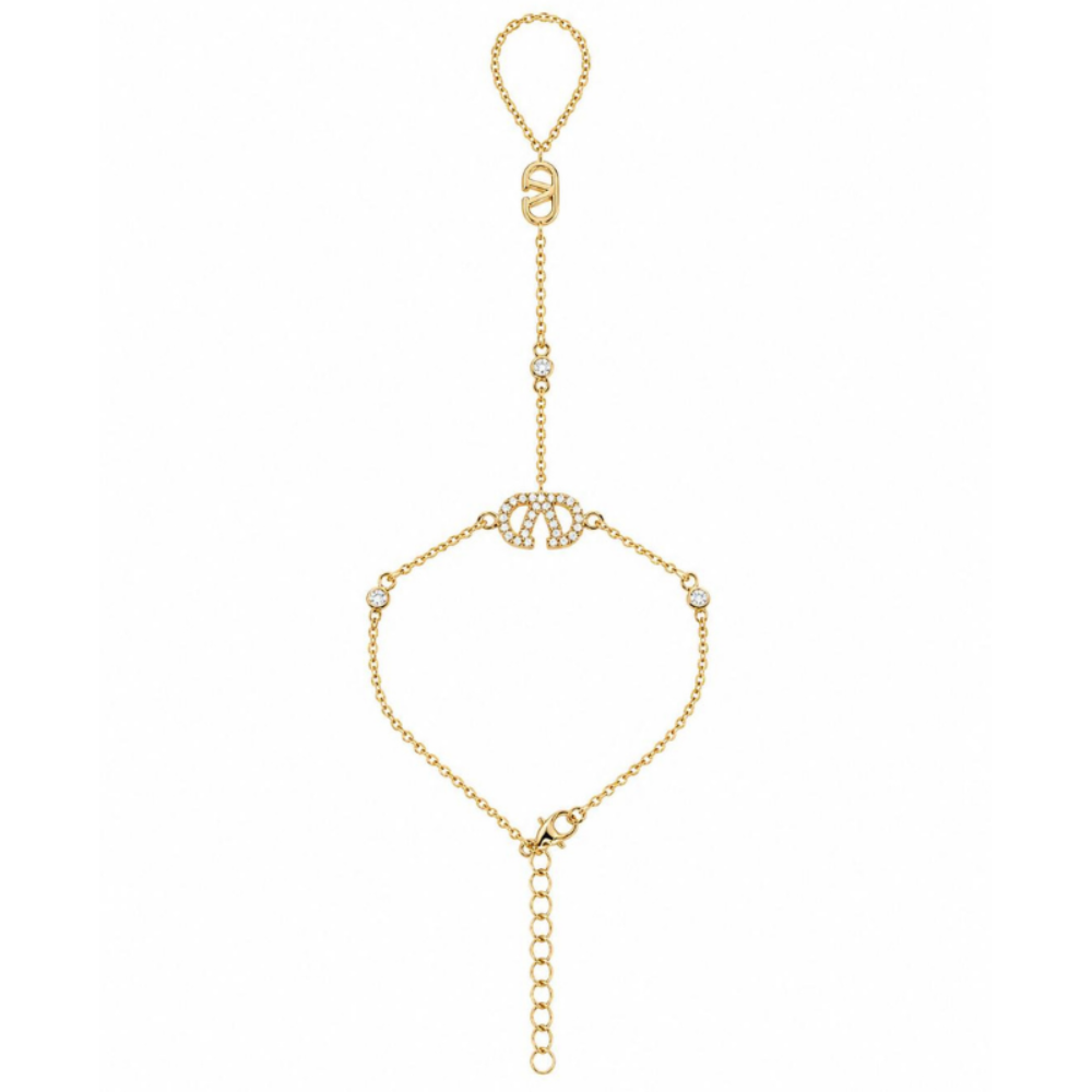 Valentina Hand Chain Bracelet (Gold)