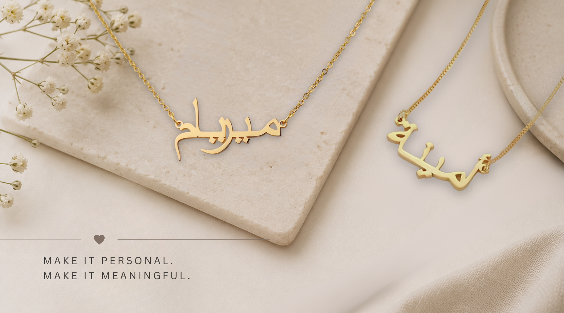 Engraved Gifts and Custom Arabic Name Necklaces in Bolton