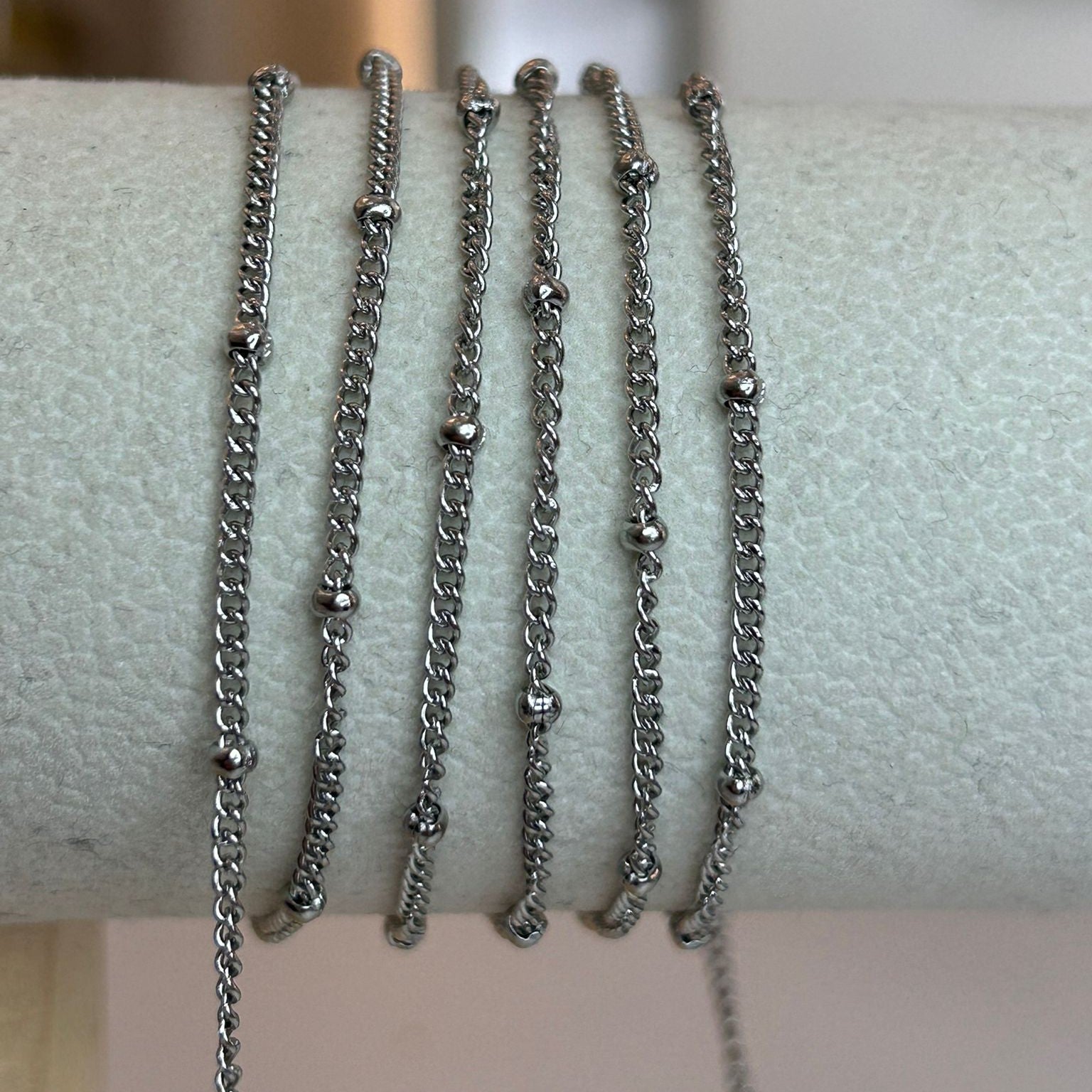 1.5mm PVD Satellite Chain (Silver)