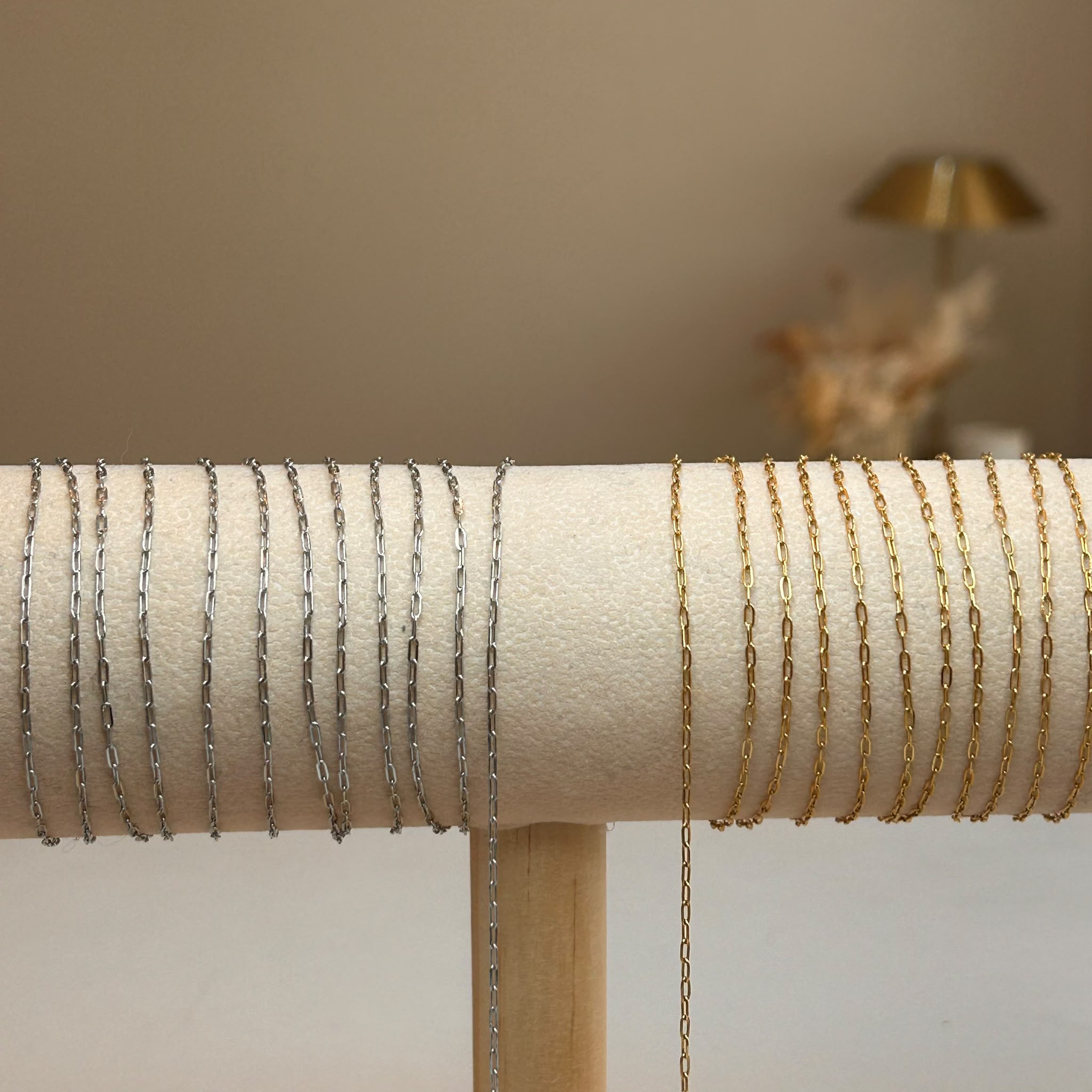 1mm Dainty Paperclip Chain