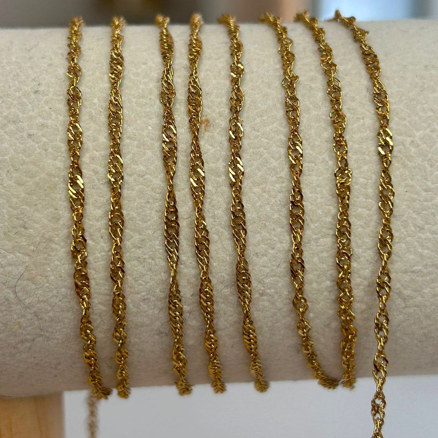 2mm PVD Rope Chain (Gold)