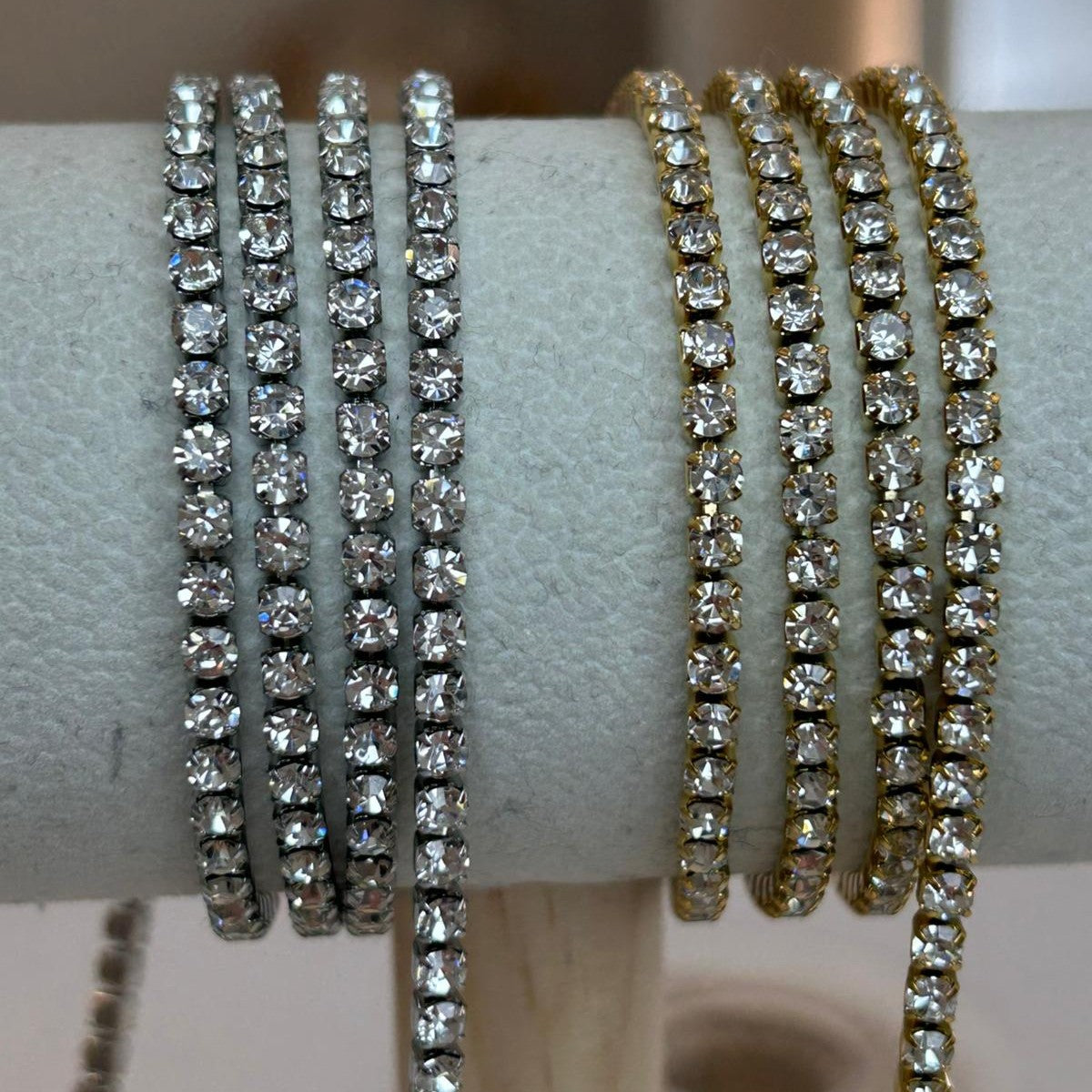 3mm Classic Tennis Chain (Gold & Silver)