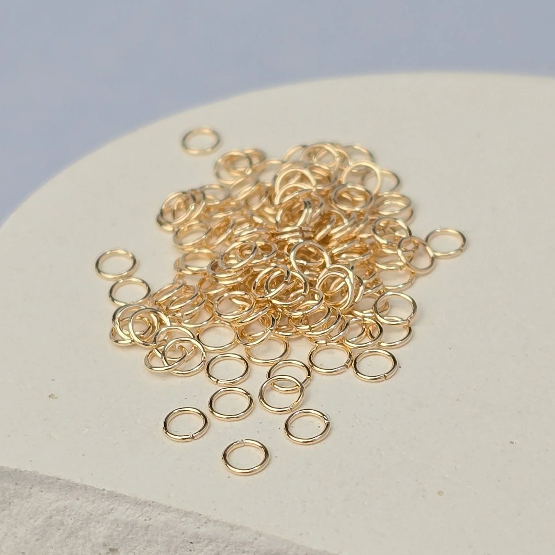 3mm Extra Light Jump Rings – 20 Pack (Gold)