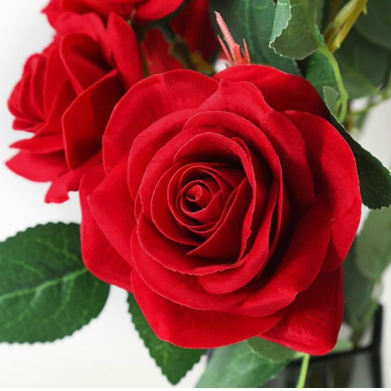 Artificial Red Roses Valentines Day High Quality