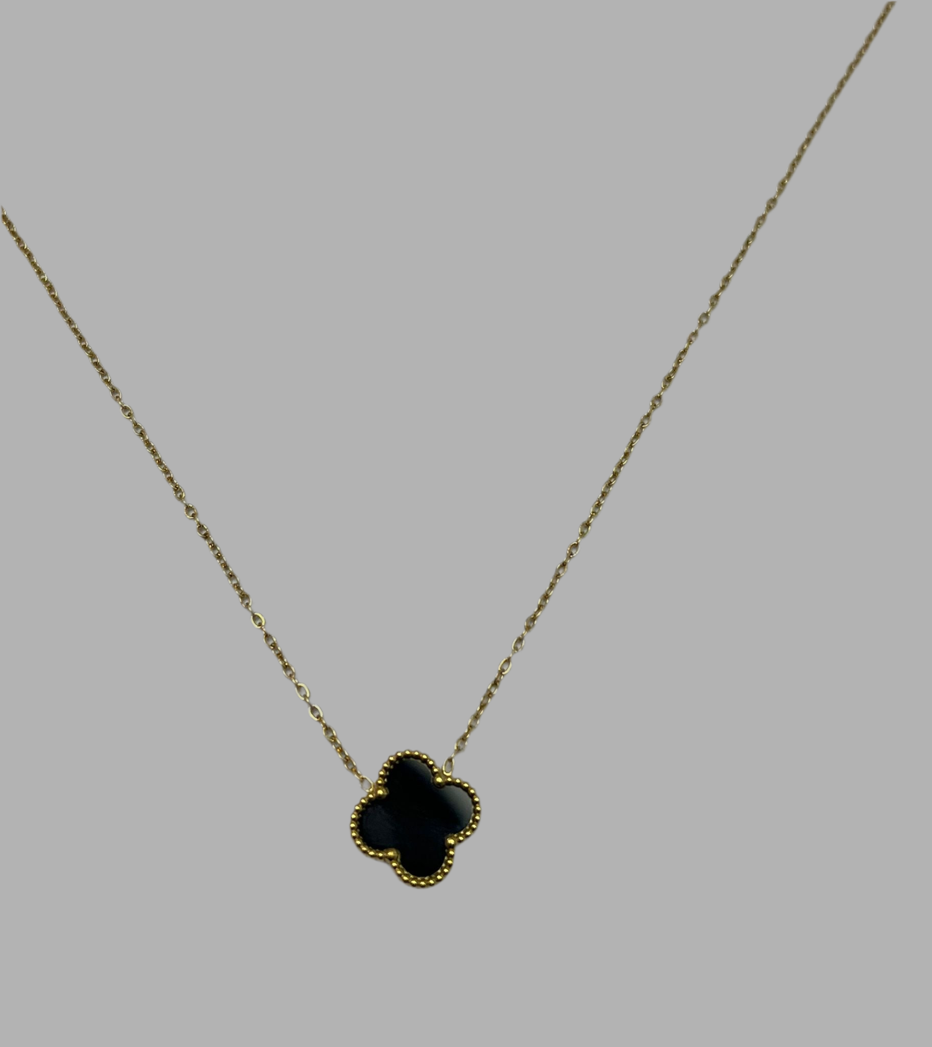 4 Leaf Clover Jewellery (Bracelet/Necklace/Studs) - 18k Gold Plated - Stainless Steel