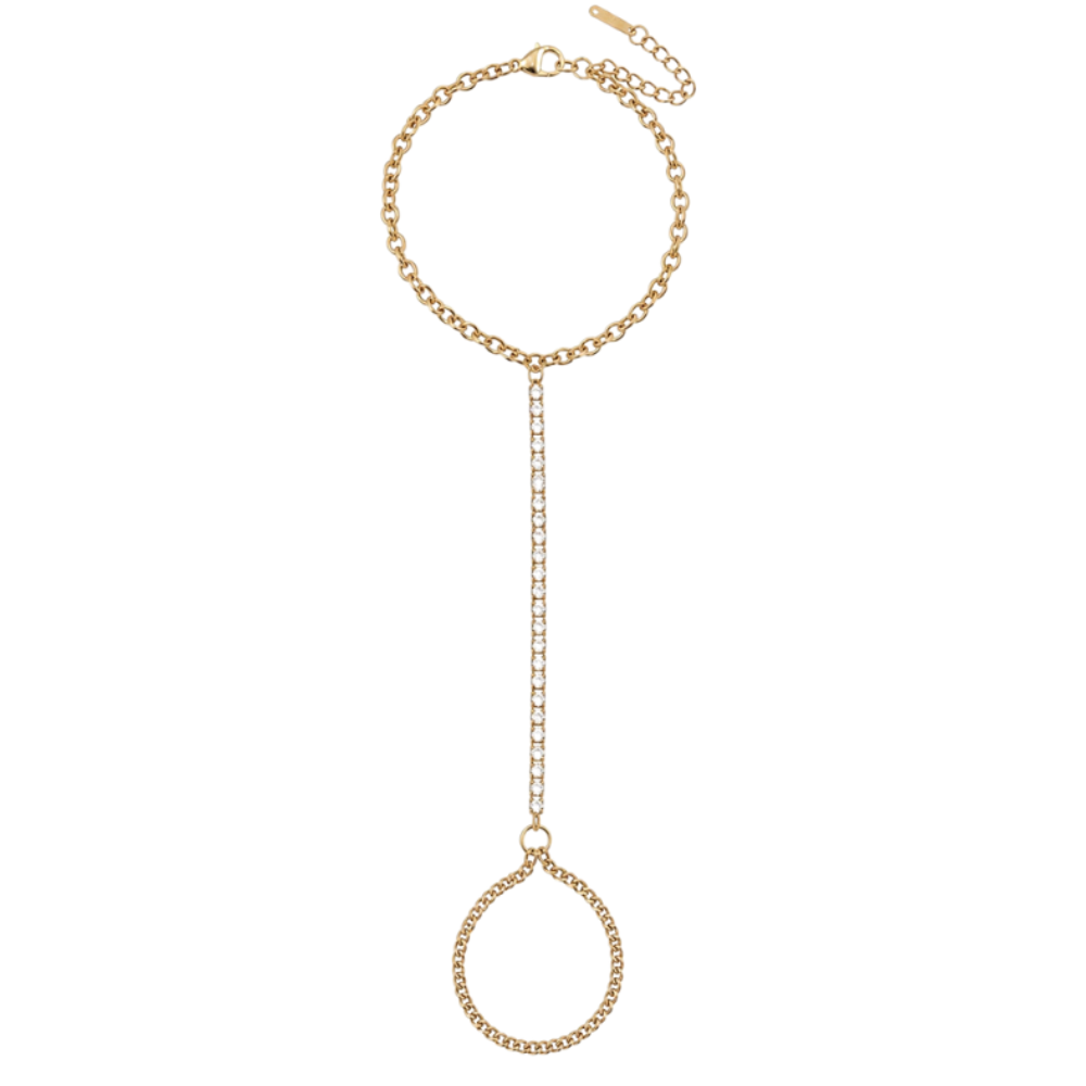 Aurelia Hand Chain Bracelet (Gold)