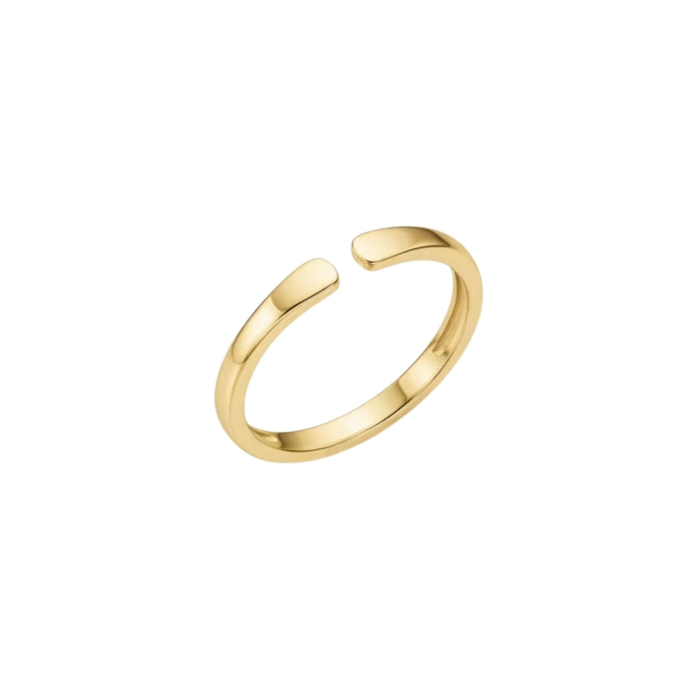 Engraveable Double Initial Ring (Gold)