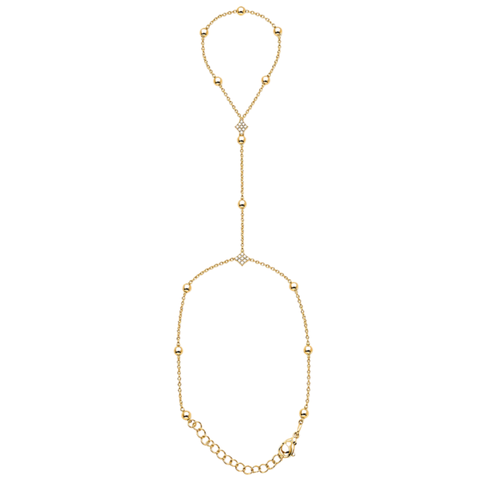 Estelle Hand Chain Bracelet (Gold)