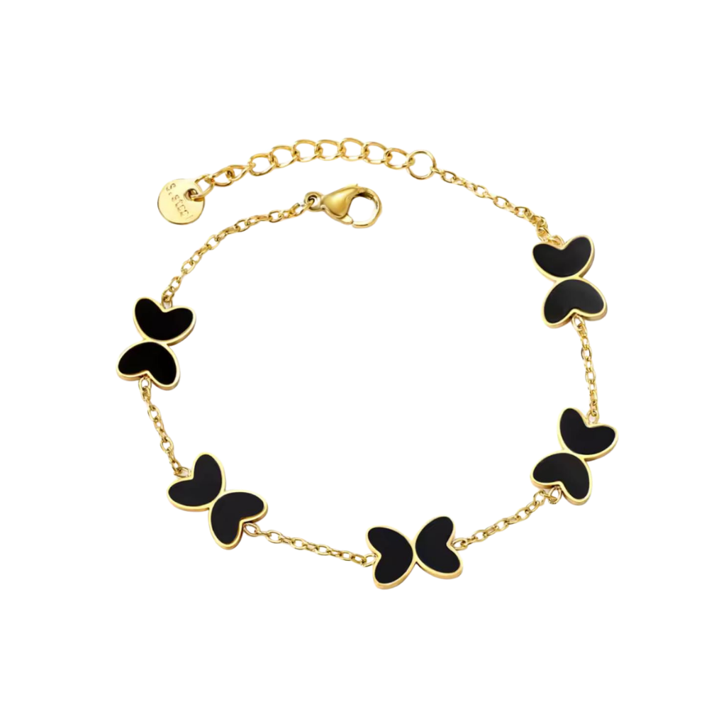 Girl's Butterfly Bracelet – Black
