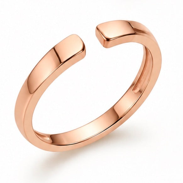 Engraveable Double Initial Ring (Gold/Silver)