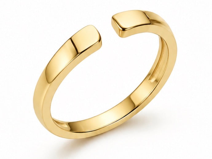 Engraveable Double Initial Ring (Gold/Silver)