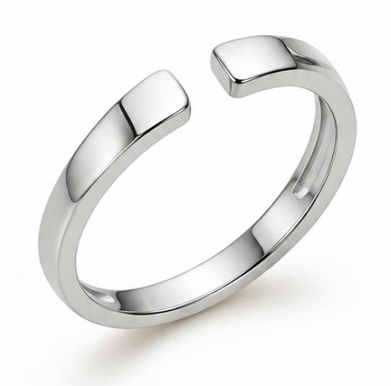 Engraveable Double Initial Ring (Gold/Silver)