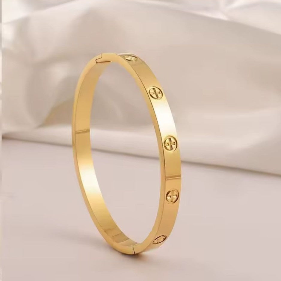 Love Bangle – Stainless Steel (Gold/Silver)