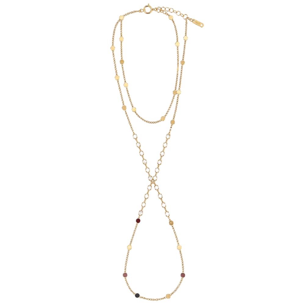 Lyra Hand Chain Bracelet (Gold)