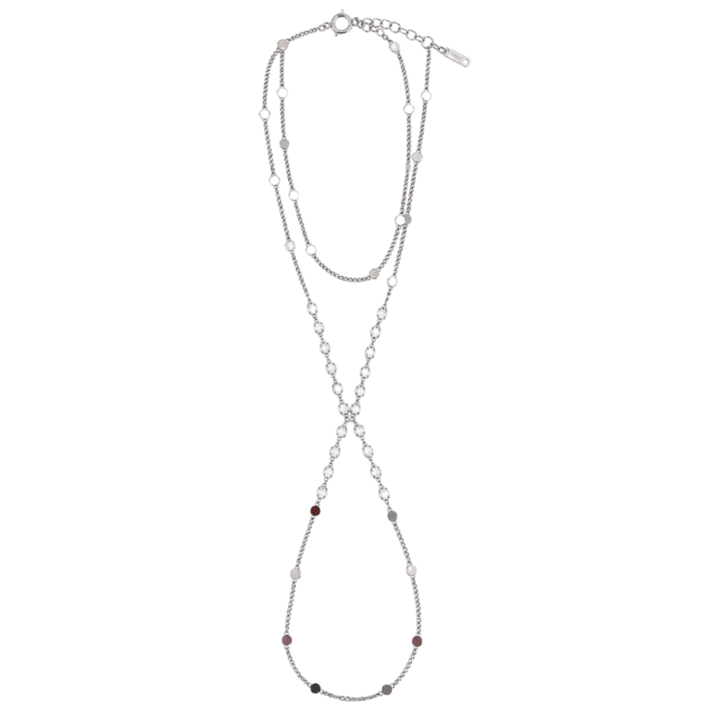 Lyra Hand Chain Bracelet (Silver)