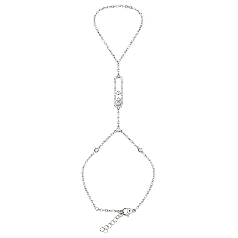 Monroe Hand Chain Bracelet (Silver)