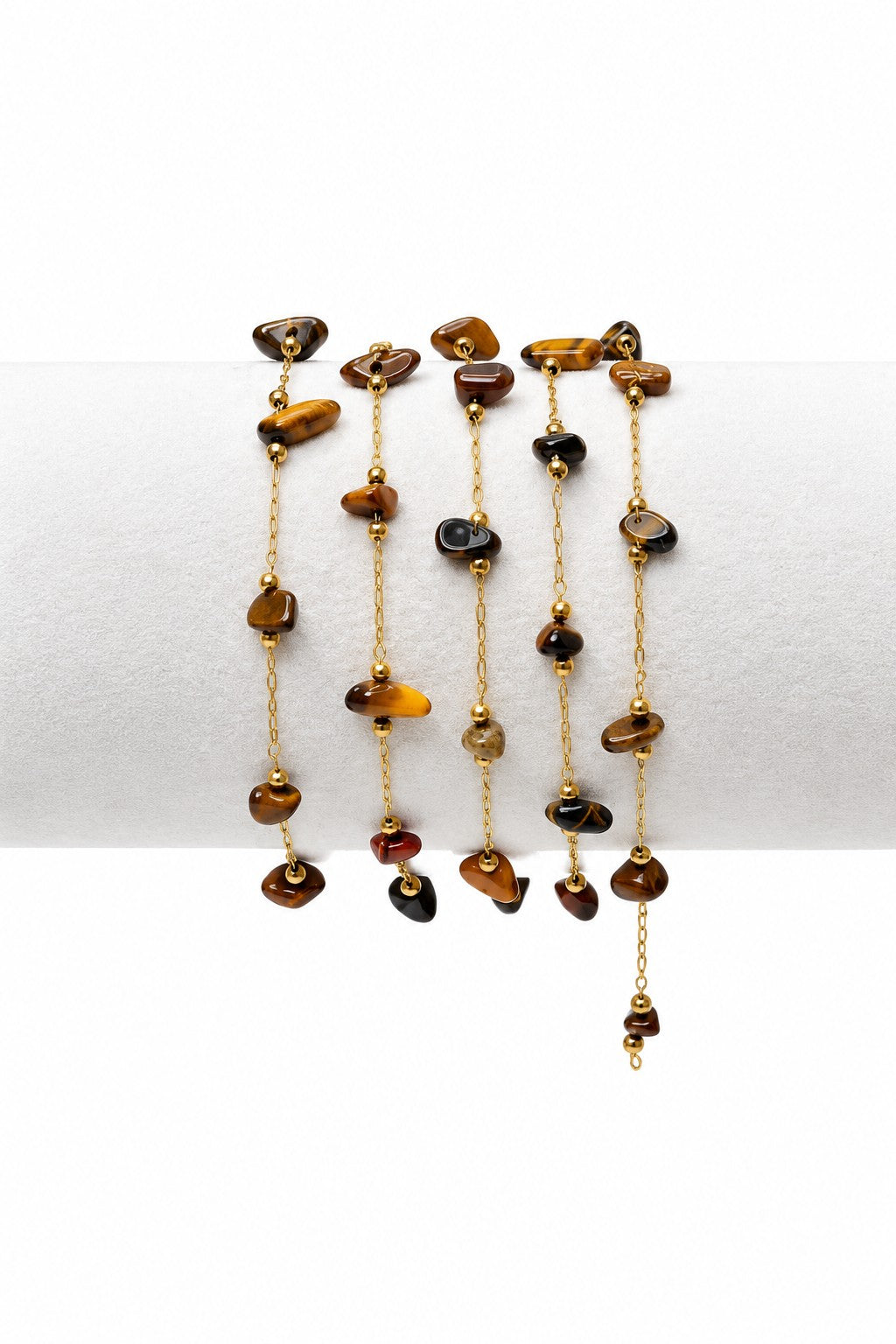 Natural Stone Chain (Brown stones)