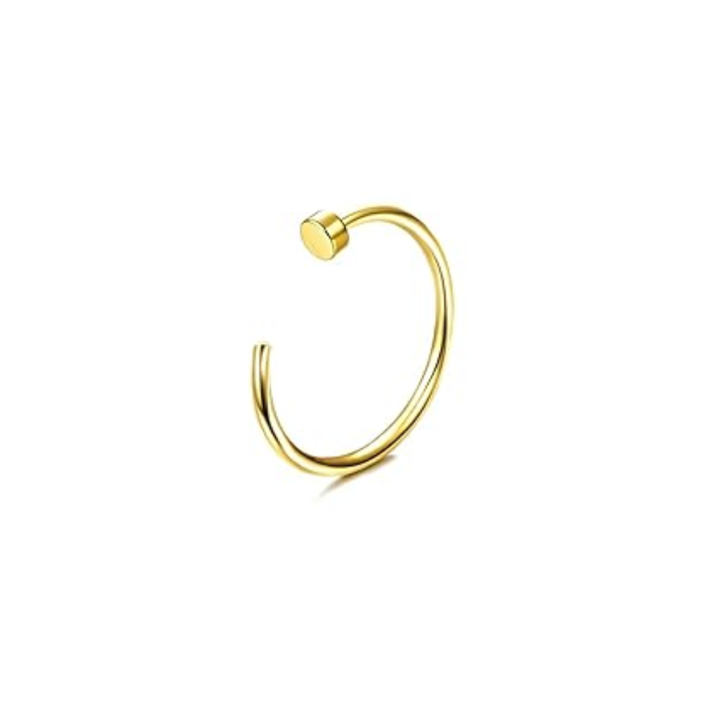 Nose Ring Studs & Hoops, Hypoallergenic Stainless Steel