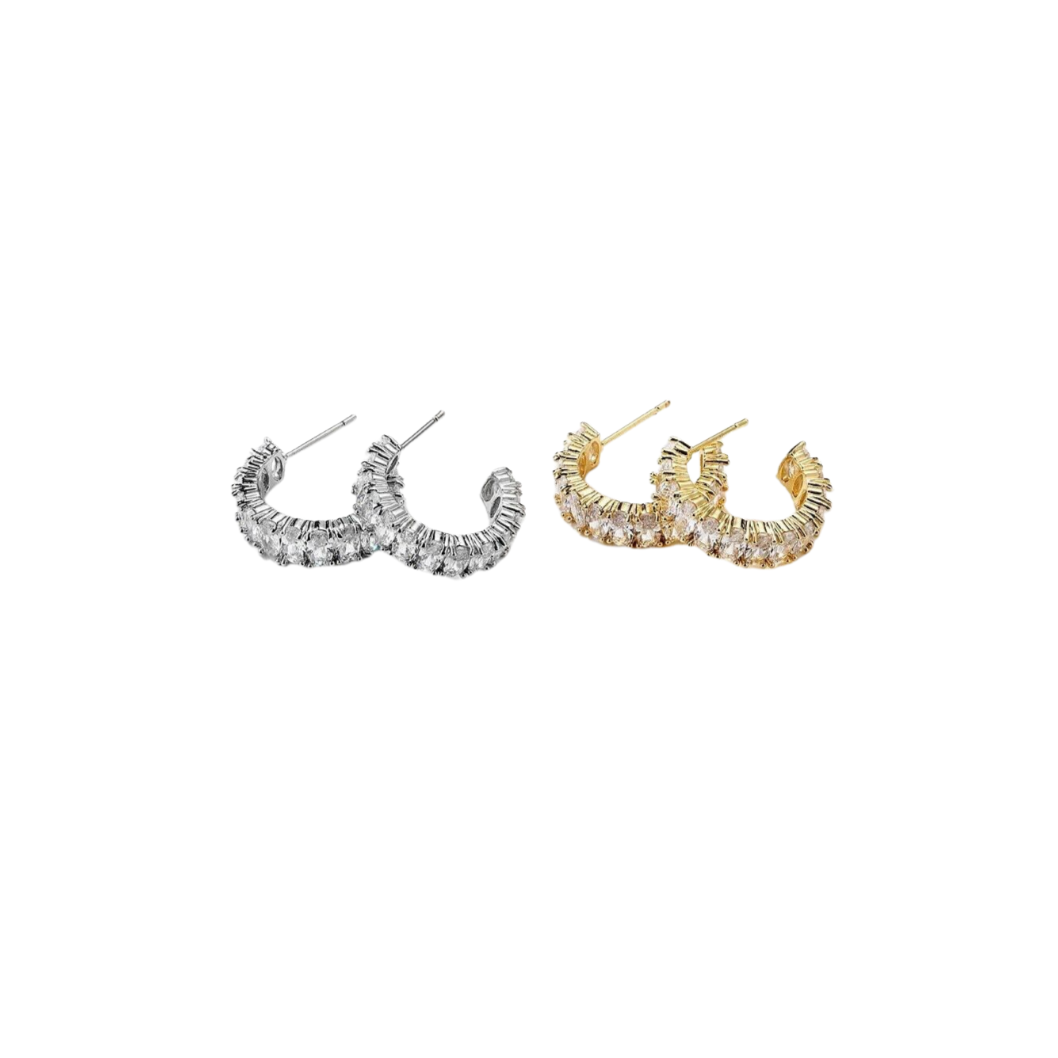Amal Gold/Silver Hoop Earrings