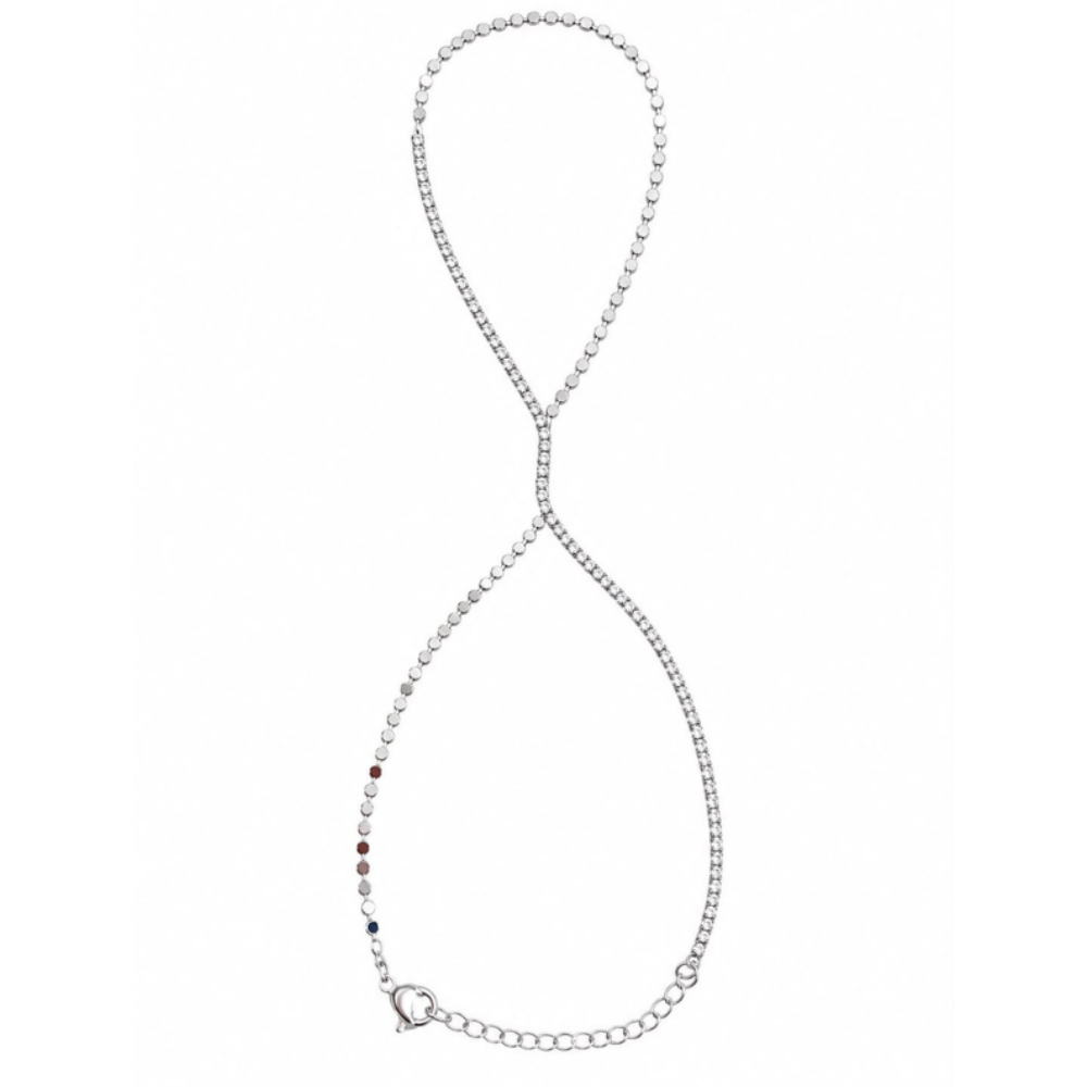 Seraphina Hand Chain Bracelet (Silver)