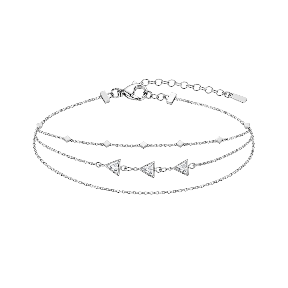 Trinity Layered Bracelet (Silver)