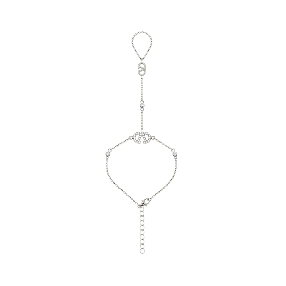 Valentina Hand Chain Bracelet (Silver)