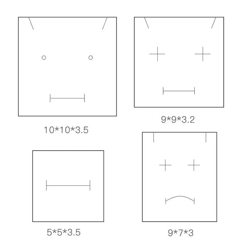 DG Gift box sizing, length and width.