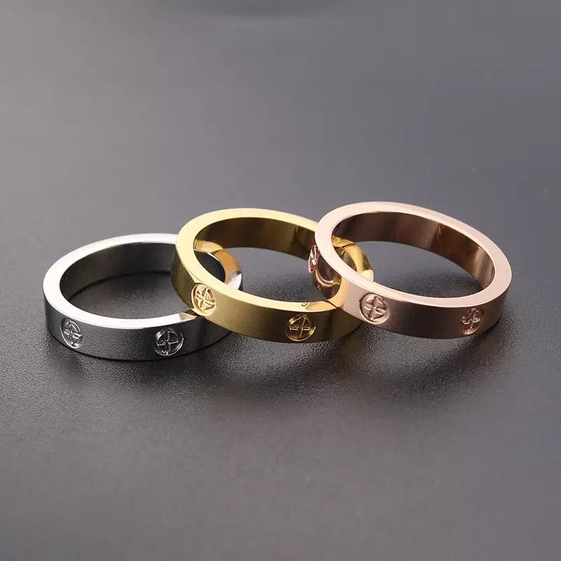 Cart er Love Ring (3 Colours) - Stainless Steel